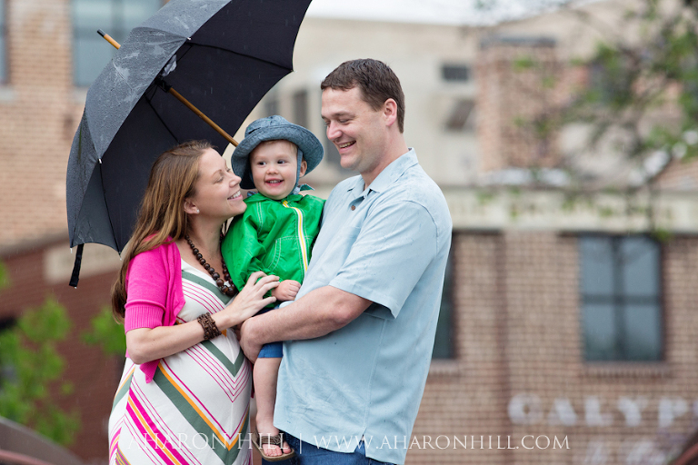 Rain Family Portrait Session
