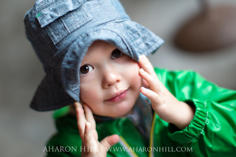 Rain Child Portrait Session