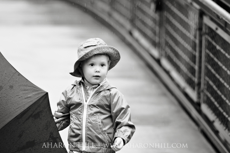 Rain Child Portrait Session