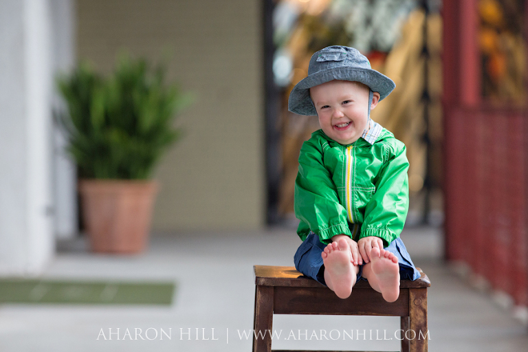 Rain Child Portrait Session
