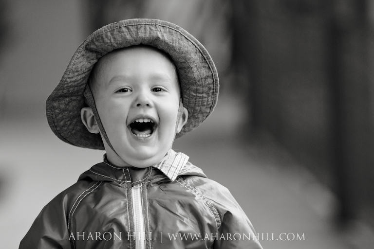 Rain Child Portrait Session